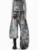 Jeans Rotos Estilo Americano con Estampado de Estrellas para Hombre, Nuevo Estilo Callejero de Verano, Pantalones Anchos Geniales, Pantalones Casuales Vintage