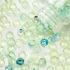 7x 4mm Acrílico Resaltado Transparente Dos Tonos Plano Ábaco Cuenta Espaciador Accesorios Hecho a Mano DIY Cadena Colgante Material para Pulsera