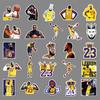 50 Pegatinas de grafiti de estrella de LeBron James para laptop, equipaje, teléfono móvil, coche, decoración impermeable