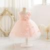 Vestido para Niña en Stock Nuevo Estilo Mariposa de Moda para Bebé Niña Transfronterizo Infantil Sin Mangas con Cola Voluminoso Vestido de Princesa