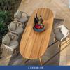 Conjunto de Mesa y Sillas de Comedor de Madera Maciza para Villa al Aire Libre Personalizado Muebles de Jardín para Patio Terraza de Ocio Balcón Mesa y Sillas de Té de Teca