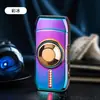 Spinner de punta de dedo, encendedor inflable a prueba de viento, nuevo encendedor láser multifuncional creativo, regalo para novio, encendedor giratorio