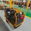 Estação de Energia Hidráulica Móvel de 13-35 Cavalos de Potência Estação de Bomba Hidráulica a Gasolina Diesel de 18Cv com Bomba de Lama e Martelo Demolidor