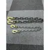 Gancho de Cuerno de Oveja para Levantar Cadena de Doble Gancho Levantamiento de Piedras Cadena de Acero Horquilla de Grúa Cadena de Unión para Levantar Carretilla Elevadora Cadena de Tarjeta Gancho de Levantamiento