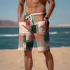 Pantalones Cortos Casuales de Playa para Hombre de Verano Transfronterizos Estampado Digital 3D Moda Deportiva Vacaciones Hawai