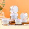 Frasco de Creme 50g Plástico Vazio Lata Petg Boca Larga Frasco de Creme Hidratante 30g Frasco de Produto para Cuidados com a Pele