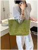 Bolso de Mano Tejido Hueco para Mujer 2026 Nuevo Estilo Francés Estilo Perezoso Gran Capacidad Bolso de Hombro Cruzado Versátil para Verano