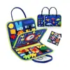 Venta al por mayor de tableros de fieltro para aprender para niños en stock, juguetes de educación temprana y educativos, ropa de fieltro y tableros de actividades de fieltro con botones para abrochar