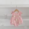 Roupas de bebê de verão estilo coreano Boneca fofa Boneca tridimensional Bolsa para recém-nascido Roupas de peido Roupas de escalada de uma peça para bebê