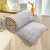 Colcha de Hilo Doble Capa Clase A de Fibra de Soja para Verano, Núcleo de Colcha para Aire Acondicionado, Colcha Fresca de Verano, Delgada, Individual y Doble, Primavera y Otoño, Lavable a Máquina