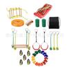 Conjunto de Escalada para Treino Sensorial Competitivo ao Ar Livre Infantil, Brinquedos para Jardim de Infância, Acessórios de Balanço de Cinto Plano