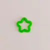 Colgante Estrella de Cinco Puntas Calada Color Sólido/Transparente Acrílico Colgante Accesorios para Joyería Hecha a Mano DIY Llavero Colgante para Bolsa