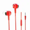 Cabo de Cristal para Fone de Ouvido com Microfone In-Ear Universal para Smartphone Controle por Fio Lanyard de 3,5m Fone de Ouvido Estéreo com Subwoofer
