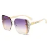 Gafas de Sol para Mujer con Montura Polygonal Negra con Polvo de Brillo, Estilo Lujo Ligero, Forma de M de Gama Alta, Gafas de Sol de Celebridad de Internet de Tiktok