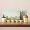 Ciudad Prohibida Cerámica Ge Cultural y Creativa Juego de Té Kung Fu Caja de Regalo Set Hogar Gama Alta Regalos de Negocio para Clientes Souvenirs Prácticos