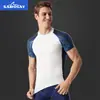 Fábrica Personalizada Roupa de Banho Masculina Plus Size Manga Curta Duas Peças Roupa de Neoprene Justa Secagem Rápida Roupa de Surfe Roupa de Banho Estilo Esportivo