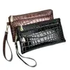 Nova Carteira Longa Feminina, Bolsa Pequena Feminina de Couro Brilhante, Bolsa de Mão (Clutch), Bolsa de Mão (Clutch) Elegante Estilo Coreano, Porta-Moedas, Bolsa para Celular