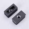 Tuerca Rectangular Tapón de Tubo Cuadrado Almohadilla para Pies Plástico Tapón Interior Mesa Tubo de Acero Inoxidable Estante Ajustable Tapón de Agujero Venta al por Mayor