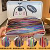 Corea del Sur Trenza de Pelo Cuerda de Color Trenza Oculta Cuerda de Pelo Trenzado Sucio de Siete Colores Serie Mori Cinta para Niños Tocado Cuerda Cinta