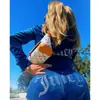 Otoño e Invierno 2026 Moda Ebay Terciopelo Coreano con Pedrería Conjunto Deportivo Casual de Dos Piezas