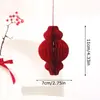 Enfeites Pendentes de Bolsa de Dinheiro do Ano do Carneiro Transfronteiriços, Lanternas de Favo de Mel, Pequenos Pingentes de Ano Novo, Enfeites de Porta de Cabacinha de Ano Novo, Pequenas Decorações do Festival da Primavera