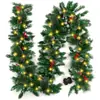 Rattan Rojo de Frutas Navideñas 2.7m /270Cm Rattan Decorativo Rojo Navideño Encriptado Rattan de Puerta de Amazon Decoración de Puerta de Rattan