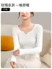 Nova Camada Base Feminina Outono/Inverno Tricô Rosa Slim Fit Suéter de Manga Longa Top Justo Fino