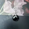Colgante Redondo Facetado de Cristal Natural Gota de Agua Ágata Jade Collar Plano de Gota de Agua Joyería de Venta Caliente Transfronteriza DIY Venta al por Mayor