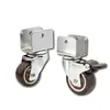 Directamente del fabricante: Ruedas Giratorias Silenciosas para Muebles con Clip en Forma de U de 1.0-2 pulgadas, Ruedas con Freno para Cunas, Ruedas Giratorias en Forma de U, En Stock para Entrega Rápida