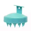 Cepillo Masajeador de Cuero Cabelludo Suave de Gel Nuevo Color Caramelo Artefacto para Champú Cepillo para Champú Caliente Transfronterizo