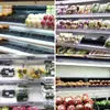 Tablero Base para Exhibidor de Congelador Tipo Ranura Accesorios para Exhibir Alimentos Frescos en Supermercado Gabinete de Aire Frío Gabinete Vertical de Aire Partición de Gabinete Caja de Exhibición de Fondo Falso