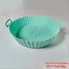 Panela de Silicone para Assar Nova Air Fryer Panela de Silicone para Air Fryer Tapete de Silicone para Air Fryer