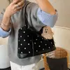 Moda Coreana Bolsa de Ombro Simples de Grande Capacidade 2025 Nova Laco Casual Bolsa Tote para Estudante