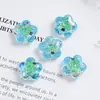 Mapei Tira Impresa Transparente Flor de Cinco Pétalos Adornos Navideños de Resina Hechos a Mano Accesorios para Joyería DIY Materiales Venta al por Mayor