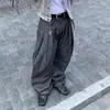 Jeans Rectos Holgados Estilo Retro Japonés Transfronterizos para Hombre, Pantalones Anchos Fluidos para Hombre, Pantalones Largos de Marca de Moda de Verano