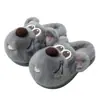 Pantuflas de Algodón con Cachorro de Dibujos Animados para Mujer, Invierno, Interiores, Hogar, Cálidas, Pantuflas de Felpa y Piel, Suela Gruesa, Lindas Pantuflas Peludas para Hombre