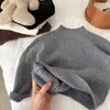 Suéter de Tricô Infantil para Meninos, Novo Estilo de Inverno Espesso, Blusa Lisa para Crianças Pequenas, Suéter Base Tendência para Bebês Meninas, Quente Transfronteiriço