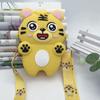 Bolsa Transversal Infantil, Bolsa de Silicone Tigre Feliz, Bolsa com Cabeça de Tigre para Alívio de Estresse para Meninos, Cabe Carteira e Mochila