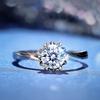 Anillo de compromiso de moissanita hecho a medida para mapear a muestra fábrica collar personalizado pulsera personalizada joyería de hongo blanco puro