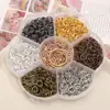 Caixa com 7 Compartimentos Fecho Lagosta de Argola Única Acessórios de Material para Brincos DIY Feitos à Mão, Acessórios de Orelha, Pulseiras com Contas, Acessórios de Joias
