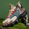Tênis esportivo casual masculino de tamanho extra transfronteiriço, novos tênis 'dad shoes' de outono, de cano médio e sola macia, tênis de corrida antiderrapantes para homens