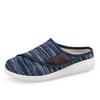 Primavera 2025 Nuevos Zapatos Anchos Transpirables para Caminar de Talla Grande Transfronterizos para Mujer, Slip-on, Zapatos para las Cuatro Estaciones, Pantuflas Baotou de Pareja