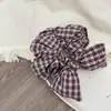 Nueva Diadema de Cuadros Retro con Lazo para el Cabello de Niños Cuerda para el Cabello