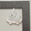 Nuevos Accesorios Acrílicos de Cachorro West Highland Doble Capa Coloridos Lazo Gota de Agua Joyería Materiales Hechos a Mano DIY