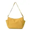 Bolsa transversal feminina 2026 outono novo estilo bolsa de bolinho texturizada de grande capacidade bolsa simples estilo coreano bolsa de ombro casual