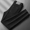 Jeans branco masculino de marca importada francesa com tripla proteção, corte slim, elástico, respirável, calça longa casual, novo modelo de verão