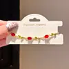 Pulsera de Cierre Rectangular con Circonita Bañada en Oro Real de 18K, Sensación de Lujo Ligero de Gama Alta, Accesorio de Mano Versátil Dulce y Fresco