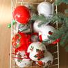Pingente de bola de Natal Padrão de elementos de Natal bola pintada boneco de neve bola de bolha As decorações da árvore de Natal podem ser misturadas em lote transfronteiriço