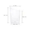 En stock taza cuadrada taza redonda múltiples tazas de postre taza para pudín taza para mousse plato cuchara de plástico desechable Amazon