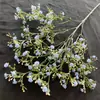 150 Gipsofila Galho Alto Plástico Flores Pequenas Decorativas, Flores Artificiais para Buquês de Casamento, Decoração de Sala de Transmissão ao Vivo, Flores Artificiais Realistas